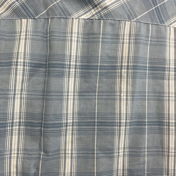 Lot x2 Mountain Ridge Button Up Shirt Mens M  Blue & Green Plaid Short Sleeve - Picture 13 of 16